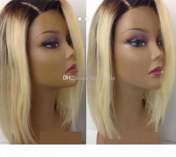 #1bt#613 blonde color dark roots brazilian non-remy human hair full lace wig ombre blonde 613 color human hair wigs, Black;brown
#1bt#613 blonde color dark roots brazilian non-remy human hair full lace wig ombre blonde 613 color human hair wigs, Black;brown