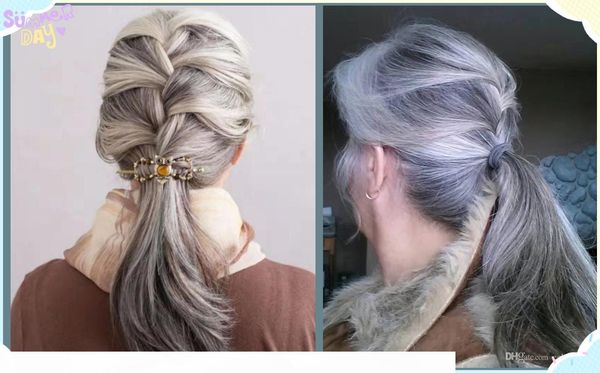 natural highlights salt and pepper grey pony tail hairpiece wraps around brazilian gray ponytail extension human hair straight 120g, Black
natural highlights salt and pepper grey pony tail hairpiece wraps around brazilian gray ponytail extension human hair straight 120g, Black