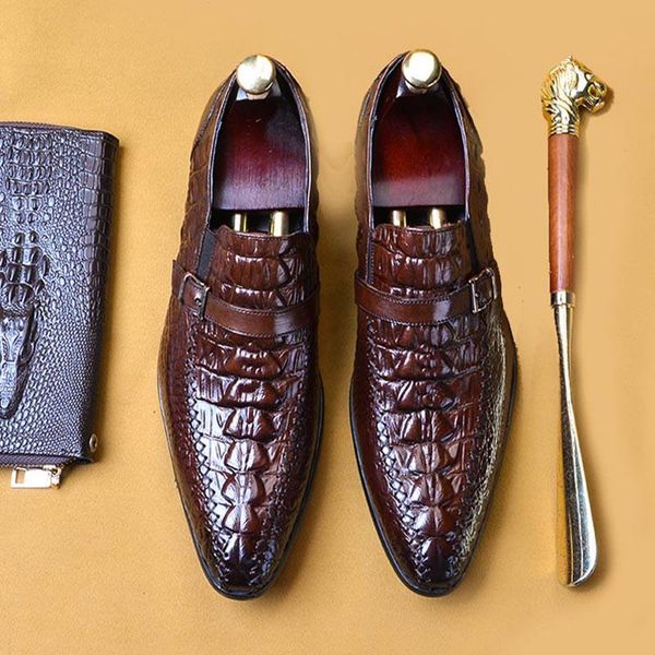 dress shoes men business retro genuine leather oxford for male british elegant metal buckle wedding a75, Black
dress shoes men business retro genuine leather oxford for male british elegant metal buckle wedding a75, Black