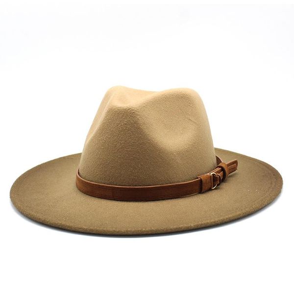 wide brim hats women men winter wool felt fedora hat with leather belt buck gentleman lady autumn gradient color jazz panama, Blue;gray
wide brim hats women men winter wool felt fedora hat with leather belt buck gentleman lady autumn gradient color jazz panama, Blue;gray