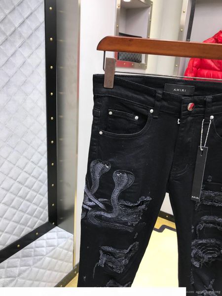 19" style classic slim mens jeans men clothing fit straight biker ripper zipper full length men's pants casual pants size size 28, Blue
19" style classic slim mens jeans men clothing fit straight biker ripper zipper full length men's pants casual pants size size 28, Blue