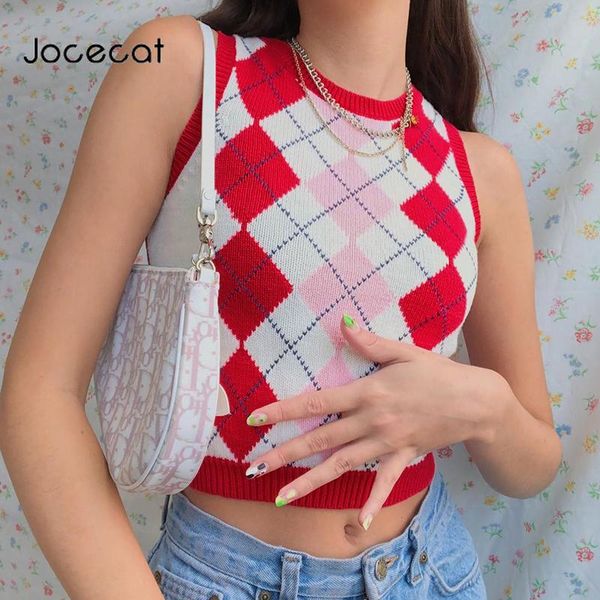 jocecat argyle plaid sweet knitted sweater vest female england preppy style v neck tank y2k fashion 90s knitwear autumn, White
jocecat argyle plaid sweet knitted sweater vest female england preppy style v neck tank y2k fashion 90s knitwear autumn, White
