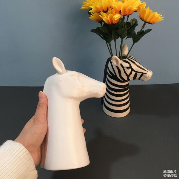 nordic creative white zebra succulent flower pot ceramic vase insert hydroponic container animal head flower pot home decor gift
nordic creative white zebra succulent flower pot ceramic vase insert hydroponic container animal head flower pot home decor gift