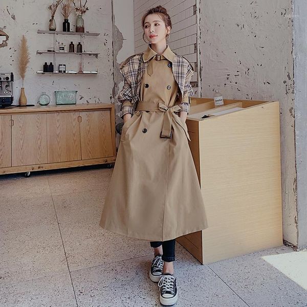 nsmw mi 2021 women trench coat spring autumn mid-length new loose casual elegant british drape overknee female coat f0101, Tan;black
nsmw mi 2021 women trench coat spring autumn mid-length new loose casual elegant british drape overknee female coat f0101, Tan;black