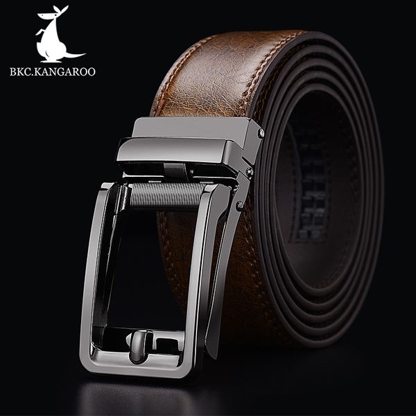 bkc.kangaroo men genuine leather luxury brand automatic buckle browm belts formal pin belt for man 130cm gift y200520, Black;brown
bkc.kangaroo men genuine leather luxury brand automatic buckle browm belts formal pin belt for man 130cm gift y200520, Black;brown
