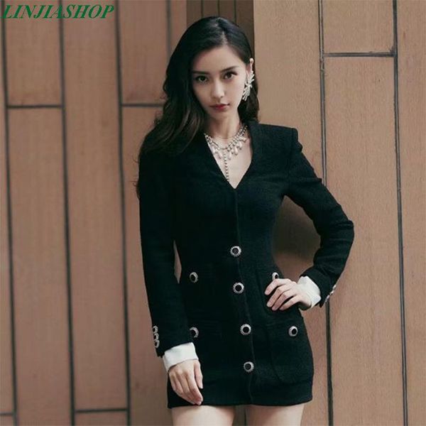 women black dress blazer single-breasted 2020 early autumn clothing new fashion v neck pocket blazer buckle slim top, White;black
women black dress blazer single-breasted 2020 early autumn clothing new fashion v neck pocket blazer buckle slim top, White;black