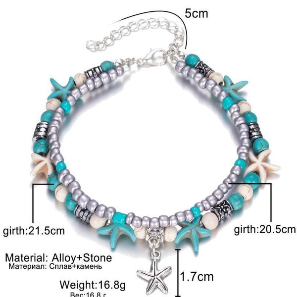 iparam new fashion retro bohemia round rune starfish anklet beach feet jewelry simple pull beads bobo anklet bracelet f jllfeg, Red;blue
iparam new fashion retro bohemia round rune starfish anklet beach feet jewelry simple pull beads bobo anklet bracelet f jllfeg, Red;blue