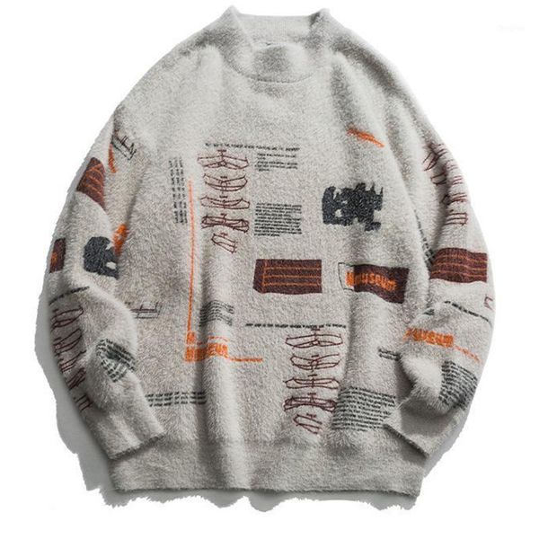 graffiti knitted pullover jumper sweaters streetwear hip hop casual long sleeve turtleneck knitwear sweater men 1, White;black
graffiti knitted pullover jumper sweaters streetwear hip hop casual long sleeve turtleneck knitwear sweater men 1, White;black