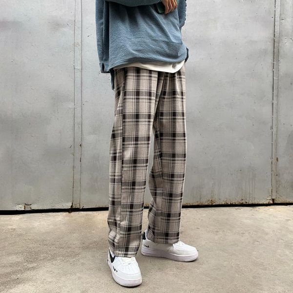 spring and autumn new men's casual pants fashion trend loose harem pants trousers men and women plaid high quality, Black
spring and autumn new men's casual pants fashion trend loose harem pants trousers men and women plaid high quality, Black