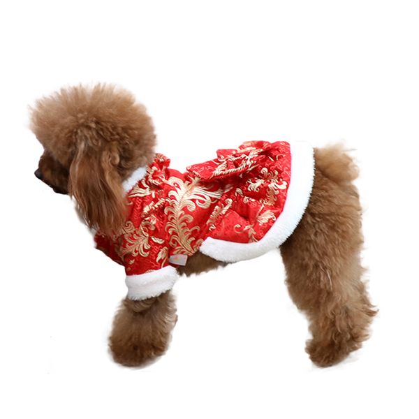 SEIS New Year Dog Bowknot Dress Cat Cheongsam Winter Pet Skirt Costume of the Tang Dynasty Christmas Coat Clothes for Cats Teddy Bichon Smal
SEIS New Year Dog Bowknot Dress Cat Cheongsam Winter Pet Skirt Costume of the Tang Dynasty Christmas Coat Clothes for Cats Teddy Bichon Smal