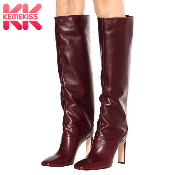 kemekiss plus size 34-43 knee high boots women new design fur warm winter shoes women fashion high heel botas woman footwear y1106, Black
kemekiss plus size 34-43 knee high boots women new design fur warm winter shoes women fashion high heel botas woman footwear y1106, Black