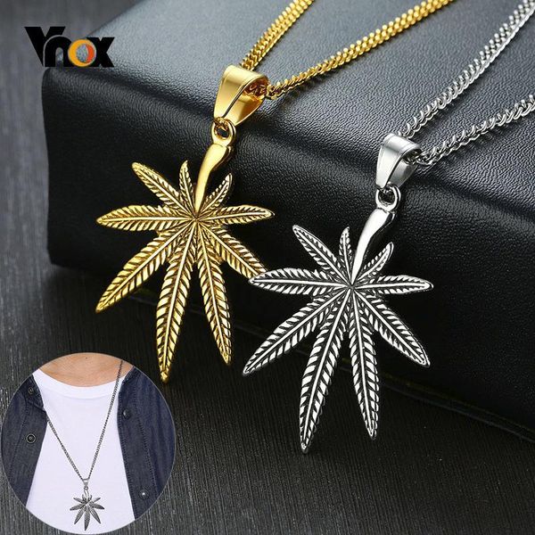vnox vintage leaf pendant for men stainless steel necklaces maple texture accessory with 24" chain, Silver
vnox vintage leaf pendant for men stainless steel necklaces maple texture accessory with 24" chain, Silver