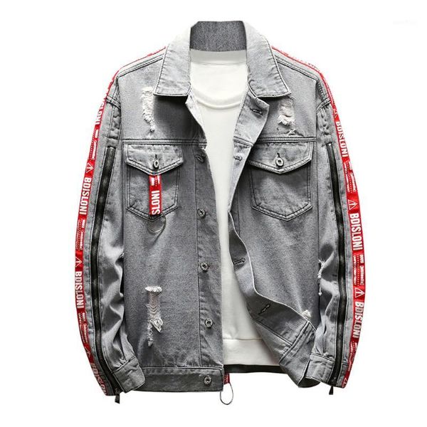 2019 men's autumn winter casual vintage wash distressed denim jacket coat blouse winter jacket coat1, Black;brown 
2019 men's autumn winter casual vintage wash distressed denim jacket coat blouse winter jacket coat1, Black;brown