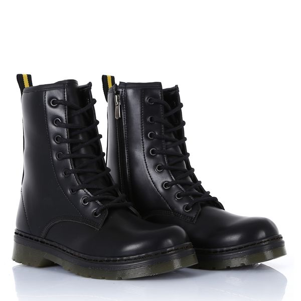 ss-500 black leather boots men and fashion winter shoes women 's 36-44 numaralar inter q1104
