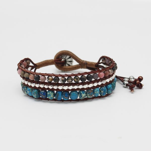 new trendy vintage stone beaded bracelet leather rope weave rope chain bracelets for women jewelry gift, Black
new trendy vintage stone beaded bracelet leather rope weave rope chain bracelets for women jewelry gift, Black
