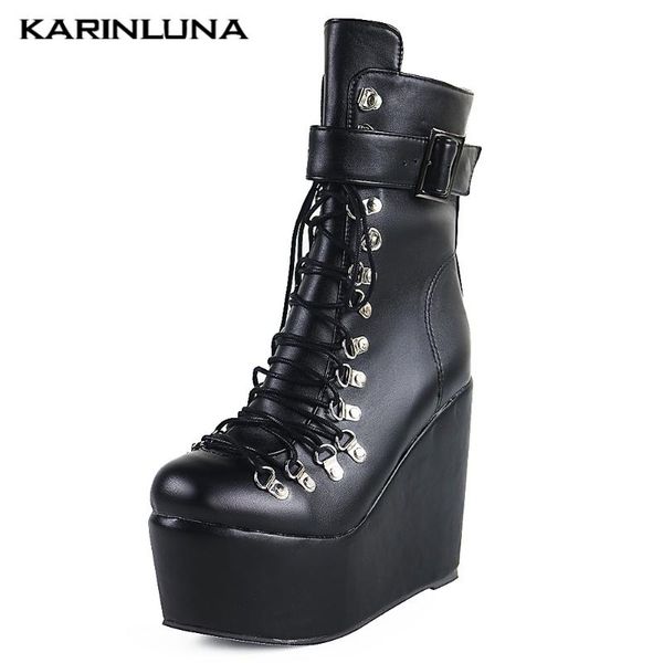 boots high heels fashion brand design woman shoes wedges cross-tied round toe zip buckles straps platform, Black
boots high heels fashion brand design woman shoes wedges cross-tied round toe zip buckles straps platform, Black