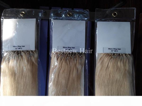 100g 20"22" micro ring loop beads remy human hair extensions 100s #613 bleach blond by dhl, Black
100g 20"22" micro ring loop beads remy human hair extensions 100s #613 bleach blond by dhl, Black