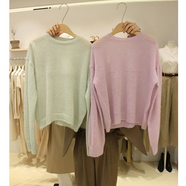 c98l4 south korea east gate sweater sweater new style early autumn 2020 round sweaterwomen's versatile neck solid color net loose knit, White;black
c98l4 south korea east gate sweater sweater new style early autumn 2020 round sweaterwomen's versatile neck solid color net loose knit, White;black