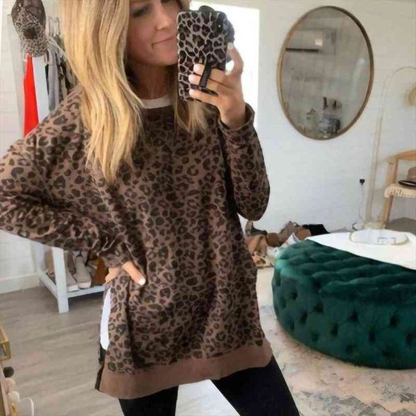women pullovers leopard print hoodies jumper sweatshirt fall lady o-neck irregular hem hoody shirts sudadera mujer, Black
women pullovers leopard print hoodies jumper sweatshirt fall lady o-neck irregular hem hoody shirts sudadera mujer, Black