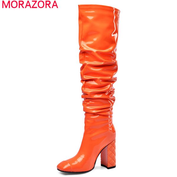 morazora 2020 big size 45 women knee high boots square toe slip on autumn winter boots high heels party night club shoes woman 1026, Black
morazora 2020 big size 45 women knee high boots square toe slip on autumn winter boots high heels party night club shoes woman 1026, Black