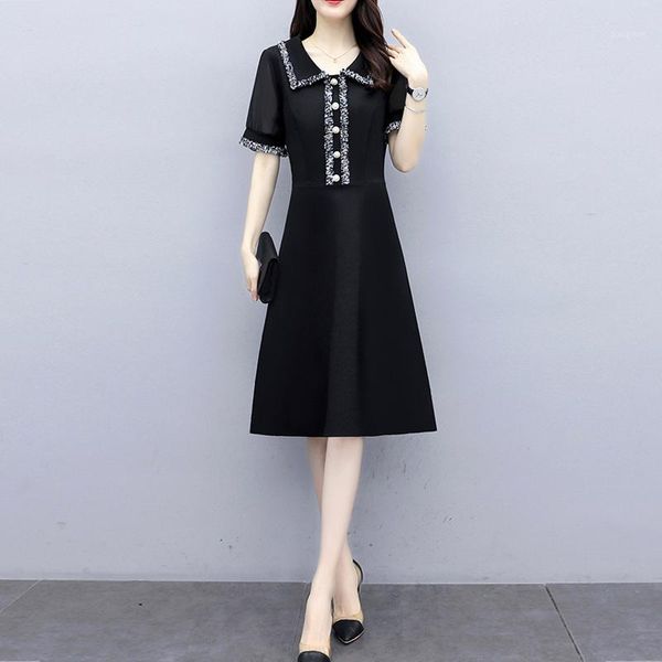 fashion plus size dress women 2020 summer new short sleeve dress elegant temperament slim dresses ladies vestidos tide 5xl h0311, Black;gray
fashion plus size dress women 2020 summer new short sleeve dress elegant temperament slim dresses ladies vestidos tide 5xl h0311, Black;gray