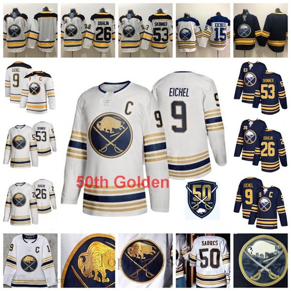 50th nhl golden buffalo sabres jack eichel rasmus dahlin jeff skinner blank no name no number navy blue white stitched ice hockey jersey, Black;red
50th nhl golden buffalo sabres jack eichel rasmus dahlin jeff skinner blank no name no number navy blue white stitched ice hockey jersey, Black;red