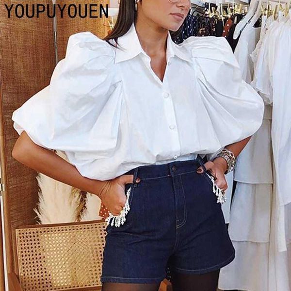 2020 summer white button up shirt puff sleeve fashion women office blouse woman elegant cotton shirts clothes streetwear1
2020 summer white button up shirt puff sleeve fashion women office blouse woman elegant cotton shirts clothes streetwear1