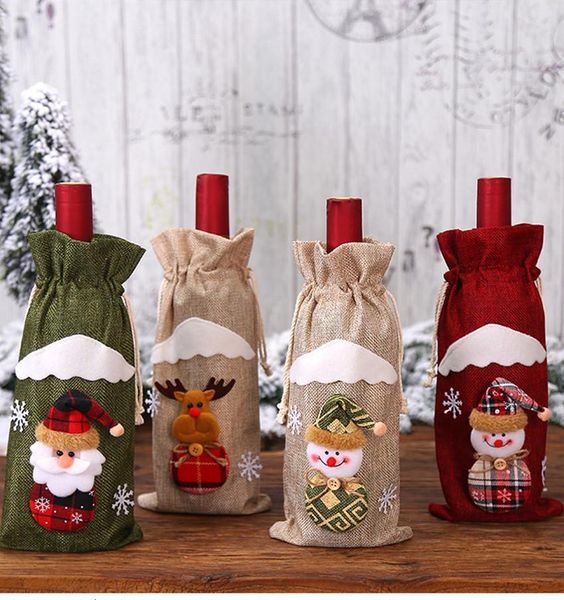 christmas wine cover bags santa claus gift reindeer snowflake elf bottle hold bag case snowman xmas home decor dha555
christmas wine cover bags santa claus gift reindeer snowflake elf bottle hold bag case snowman xmas home decor dha555