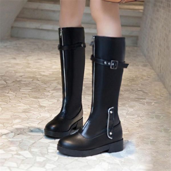 pxelena пряжка rivet передние zip combat мотоцикл байкер mid calf boots женская обувь низкие каблуки punk gothic сапоги плюс размер, Black
pxelena пряжка rivet передние zip combat мотоцикл байкер mid calf boots женская обувь низкие каблуки punk gothic сапоги плюс размер, Black