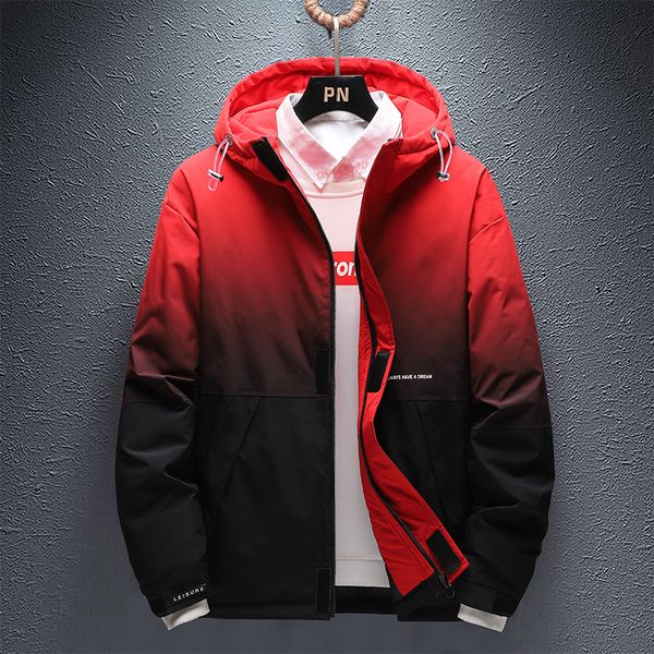 2021 new warm winter coat gradient color fashion jacket mens parka casual thick hooded male windbreaker trendy brand new arrival mhmi, Black
2021 new warm winter coat gradient color fashion jacket mens parka casual thick hooded male windbreaker trendy brand new arrival mhmi, Black