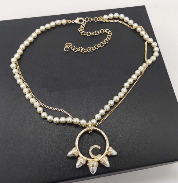 2022 pendant necklace crown shape with diamond and pearl beads for women wedding jewelry gift double layers chain have box stamp ps7121, Silver
2022 pendant necklace crown shape with diamond and pearl beads for women wedding jewelry gift double layers chain have box stamp ps7121, Silver