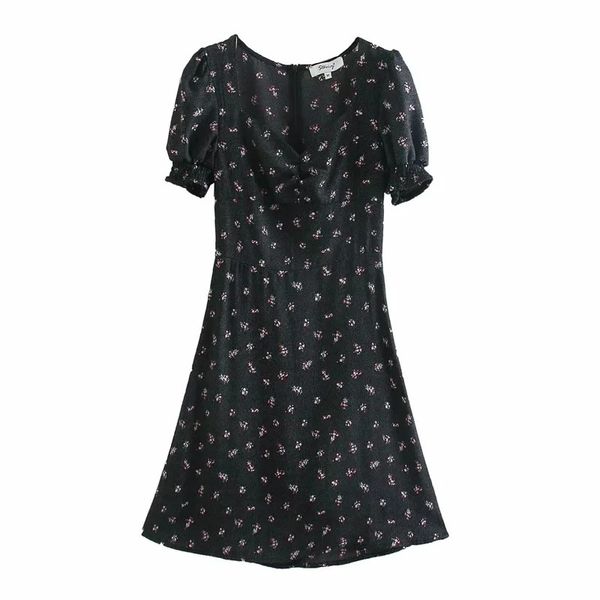 euramerican 2021 spring women's new retro print pleated square neck g5j1, Black;gray
euramerican 2021 spring women's new retro print pleated square neck g5j1, Black;gray