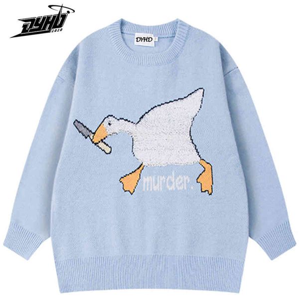 men's and women's sweater, cartoon goose pattern, harajuku, cotton, loose, neutral, White;black
men's and women's sweater, cartoon goose pattern, harajuku, cotton, loose, neutral, White;black