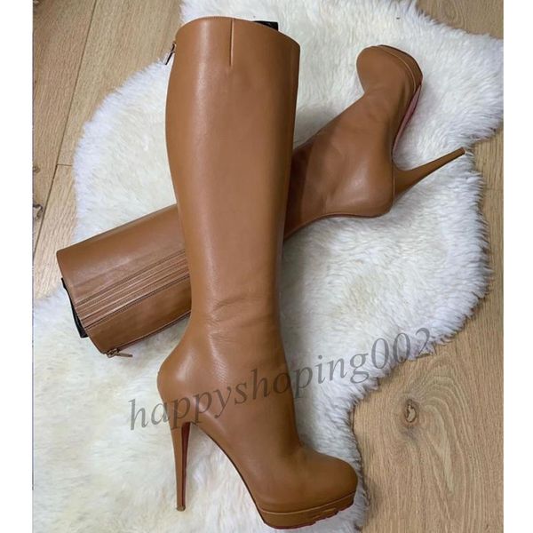brown black genuine leather wedding party shoe red bottom boot for women shoes boots tall boots bianca botta waterproof platform high heels
brown black genuine leather wedding party shoe red bottom boot for women shoes boots tall boots bianca botta waterproof platform high heels