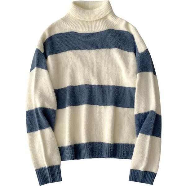 foamlina striped print turtleneck sweater women autumn winter long sleeve pullover knit casual female loose sweater jumper, White;black
foamlina striped print turtleneck sweater women autumn winter long sleeve pullover knit casual female loose sweater jumper, White;black