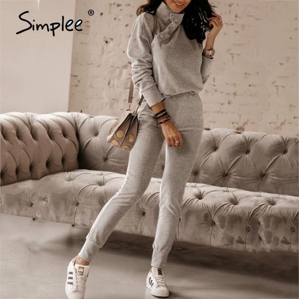 simplee high collar thin fit women's 2-piece personalized single breasted casual suit jogging pants 2-piece autumn sports suit 201119, White
simplee high collar thin fit women's 2-piece personalized single breasted casual suit jogging pants 2-piece autumn sports suit 201119, White