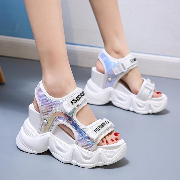 muffin bottom versatile thick bottom fairy style increased simple beach shoes casual sports sandals z495, Black 
muffin bottom versatile thick bottom fairy style increased simple beach shoes casual sports sandals z495, Black