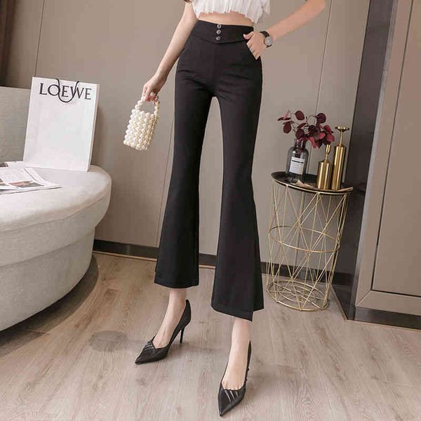 women's pants & capris women casual spring solid pants elastic button waist high female pant enlargement elegant p13 suit eyox, Black;white
women's pants & capris women casual spring solid pants elastic button waist high female pant enlargement elegant p13 suit eyox, Black;white