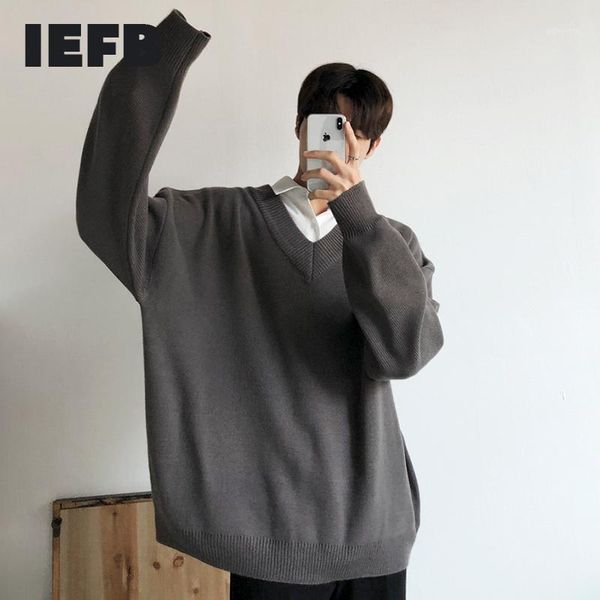 iefb loose v-neck sweater men's fashion autumn winter korean trend thickened bottomed kintwear oversized clothes male new 9y44921, White;black
iefb loose v-neck sweater men's fashion autumn winter korean trend thickened bottomed kintwear oversized clothes male new 9y44921, White;black