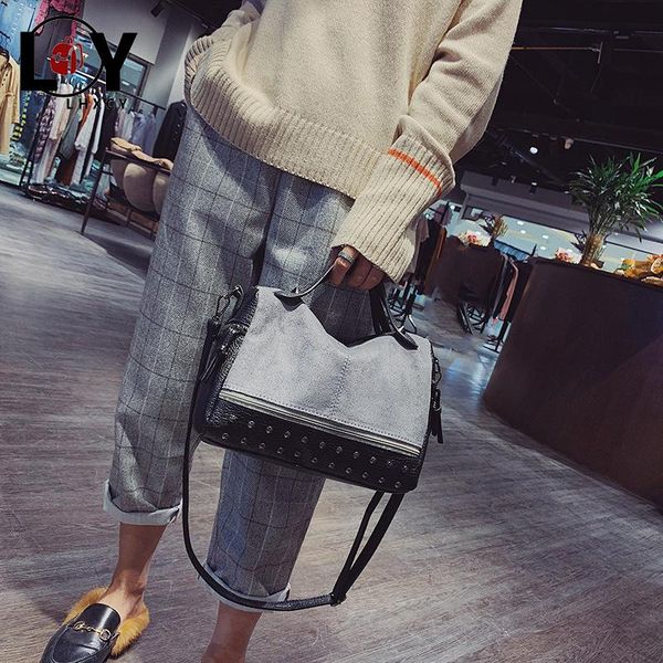 vintage with rivets pu leather shoulder bags high capacity nubuck soft tote bag fashion luxury clutch bag for women
vintage with rivets pu leather shoulder bags high capacity nubuck soft tote bag fashion luxury clutch bag for women