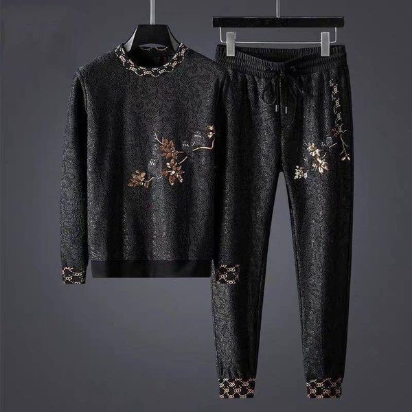 autumn and winter dark pattern jacquard casual suit men's trend korean sports with men's two-piece handsome, Gray
autumn and winter dark pattern jacquard casual suit men's trend korean sports with men's two-piece handsome, Gray