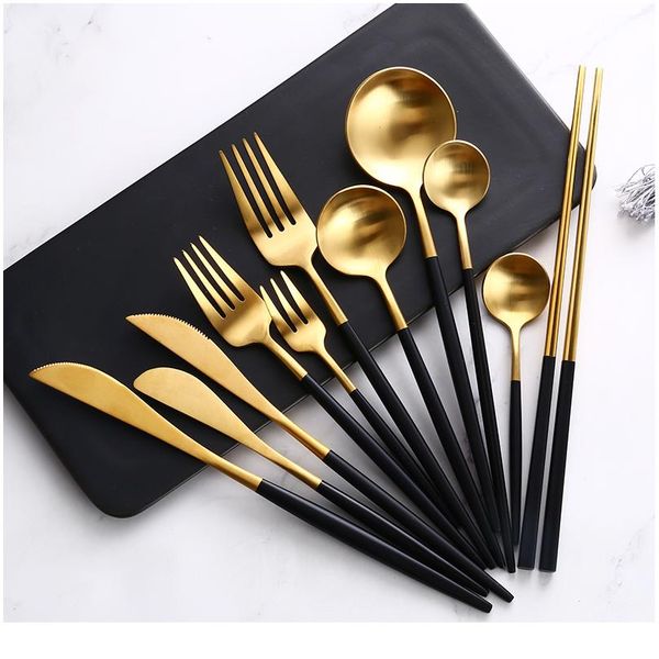 black gold cutlery set steak knife fork coffee spoon teaspoon dessert knife ice spoon chopsticks stainless steel dinner jllvys
black gold cutlery set steak knife fork coffee spoon teaspoon dessert knife ice spoon chopsticks stainless steel dinner jllvys