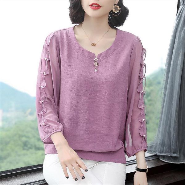 women spring autumn style chiffon blouses shirts lady casual loose style long sleeve o neck chiffon blusas df3057, White
women spring autumn style chiffon blouses shirts lady casual loose style long sleeve o neck chiffon blusas df3057, White