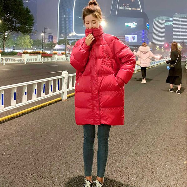 2020 new winter women's jacket bright colors white duck down loose warm parka female zipper coat outwear, Black
2020 new winter women's jacket bright colors white duck down loose warm parka female zipper coat outwear, Black