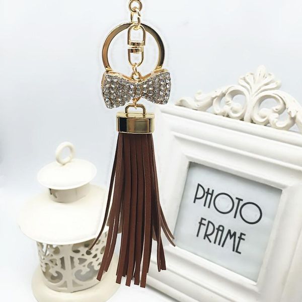 new gold leather tassel keychain for women crystal bowknot keyring bag charm for keys porte cle llavero sleutelhanger eh583 h bbyyvp
new gold leather tassel keychain for women crystal bowknot keyring bag charm for keys porte cle llavero sleutelhanger eh583 h bbyyvp