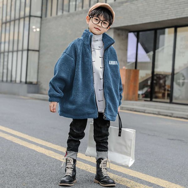 boys' autumn 2020 new children's and winter clothing fashionable letter embossed lamb wool coat medium length zipper cardigan 9nz6, Black
boys' autumn 2020 new children's and winter clothing fashionable letter embossed lamb wool coat medium length zipper cardigan 9nz6, Black