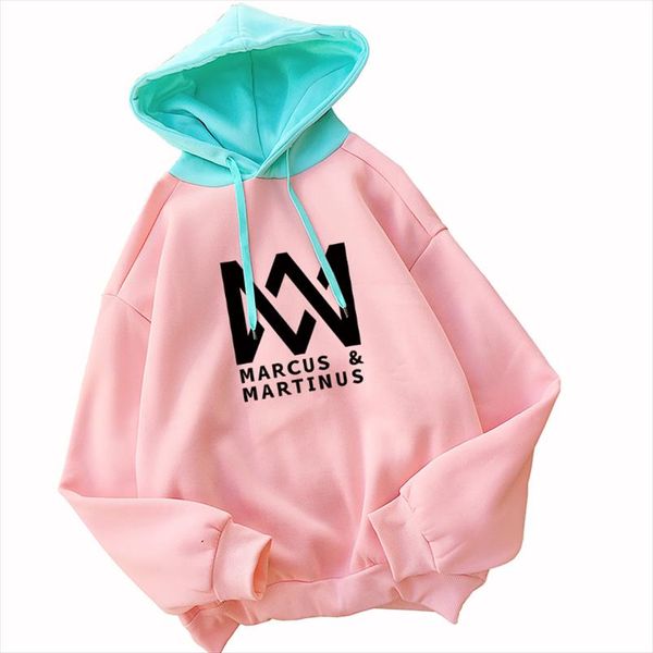 women hoodies new contrast pastel color pink marcus martinus hip hop girls sweatshirts fleece winter thick outwear top, Black
women hoodies new contrast pastel color pink marcus martinus hip hop girls sweatshirts fleece winter thick outwear top, Black