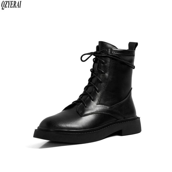 qzyerai new autumn winter genuine leather women boots ankle fashion boots motorcycle female women shoes cowhide size 34-42, Black
qzyerai new autumn winter genuine leather women boots ankle fashion boots motorcycle female women shoes cowhide size 34-42, Black