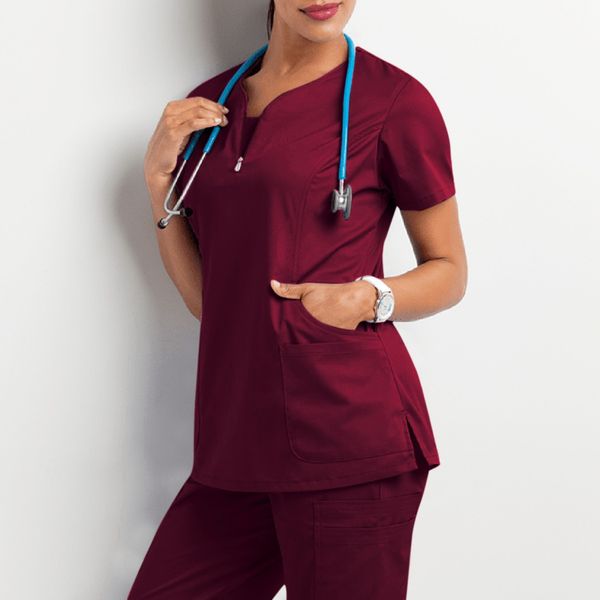 522 style women scrubs hospital pant men medical uniform surgery scrubs shirt short sleeve nursing uniform pet greys anatomy, White
522 style women scrubs hospital pant men medical uniform surgery scrubs shirt short sleeve nursing uniform pet greys anatomy, White