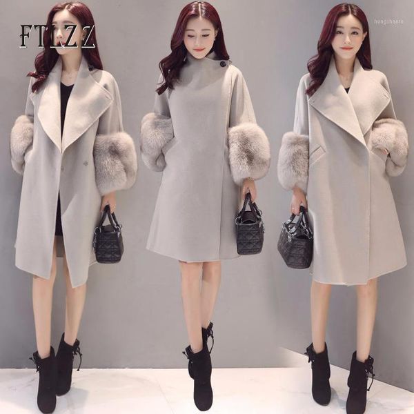 ashion women thickening loose plus size wool coat 2019 autumn winter new female medium long turn-down collar splicing coat1, Black
ashion women thickening loose plus size wool coat 2019 autumn winter new female medium long turn-down collar splicing coat1, Black